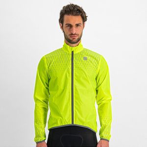 Sportful Fietsjack - Maat S  - Mannen - neon geel/grijs