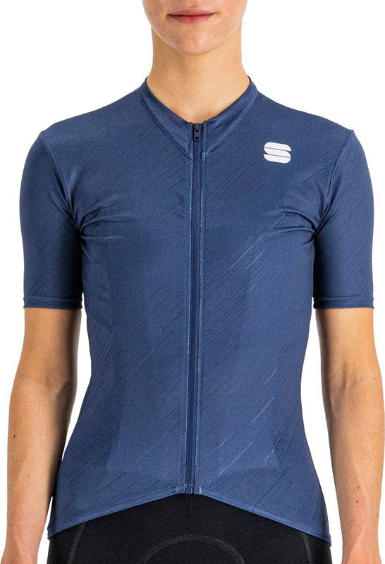 Sportful Flare Korte Mouw Wielertrui Blauw XS Vrouw
