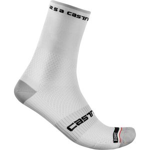 Castelli - Rosso Corsa Pro 15 Sock - Fietssok - White - Meryl Skinlife
