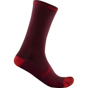 Fietssok Castelli Unisex Superleggera T 18 Sock Bordeaux-Schoenmaat 44 - 47