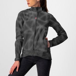 Castelli Casual regenjack Dames Zwart - COMMUTER W REFLEX JACKET LIGHT BLACK - L