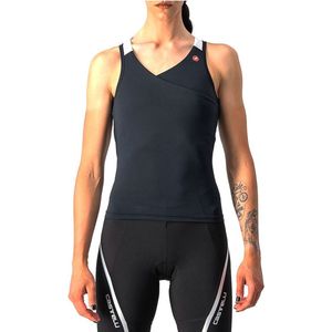 Castelli Fietsshirt mouwloos Dames Zwart Wit - SOLARIS TOP SKYLIGHT-POP BLACK