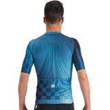 Sportful Fietsshirt Korte Mouwen Blauw Heren - Rocket Jersey Berry Blue Juniper Blue Galaxy