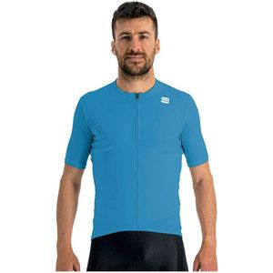 Sportful - Matchy Short Sleeve Jersey - Fietsshirt - Blauw - Korte Mouwen