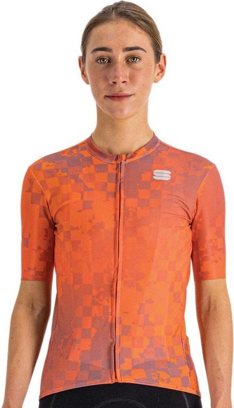 Sportful - Rocket - Fietsshirt - Oranje - Korte Mouwen - Dames
