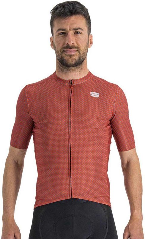Sportful - Checkmate Jersey - Fietsshirt - Rood Paars - Korte Mouwen
