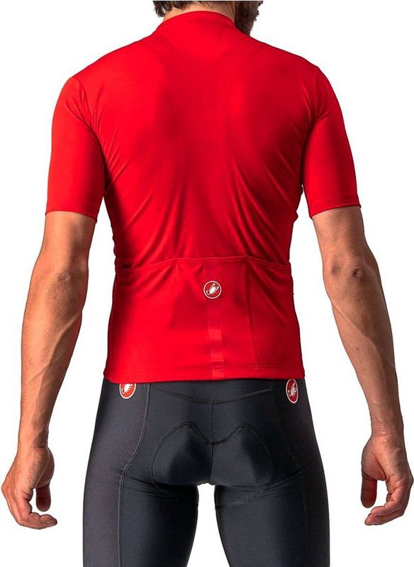 CASTELLI Classificatie Jersey shirt met lange mouwen voor heren (1 stuk), Rood, XS