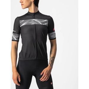 Castelli Fietsshirt Korte Mouwen Dames Zwart Wit - FENICE JERSEY LIGHT BLACK WHITE
