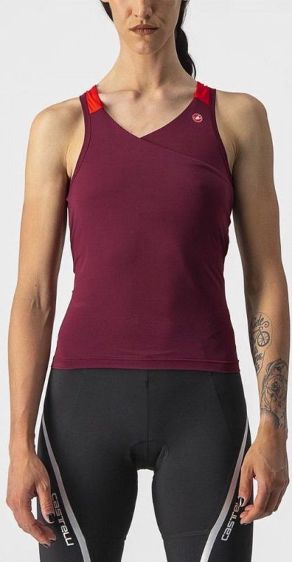 CASTELLI Solaris TOP Sweatshirt Dames Bordeaux/Rood XS