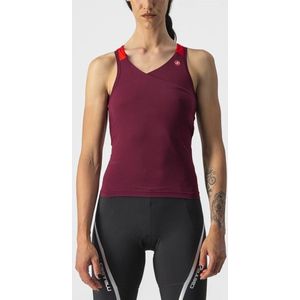 Castelli - Solaris Top - Fietsshirt - Bordeaux Rood - Softlex Stof