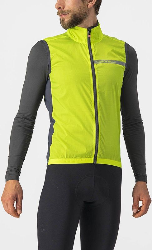 Castelli - Squadra Stretch Vest - Electric Lime/Dark Gray - Mannen