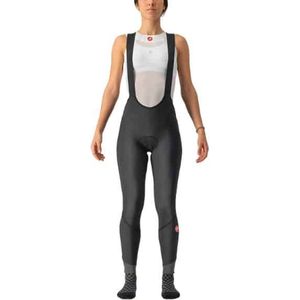 Castelli Fietsbroek lang met bretels Dames Zwart Zwart - VELOCISSIMA DT BIBTIGHT BLACK BLACK REFLEX
