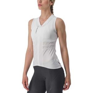 Castelli Anima 4 Mouwloos Fietstrui Wit XS Vrouw