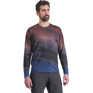 Sportful Flow Giara T-shirt Met Lange Mouwen Rood,Blauw M Man