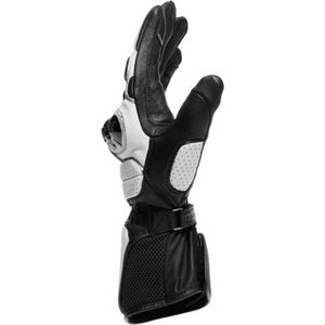 DAINESE IMPETO BLACK WHITE MOTORCYCLE GLOVES L - Maat L - Handschoen