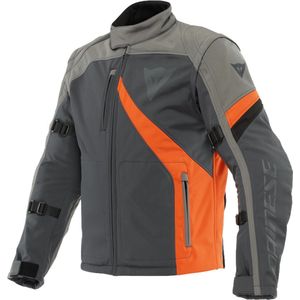 Dainese - Ranch Tex - Motorjas - Grijs - Flame Orange