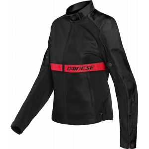 Dainese - Ribelle Air - Motorjas - Zwart - Lava Rood - 46