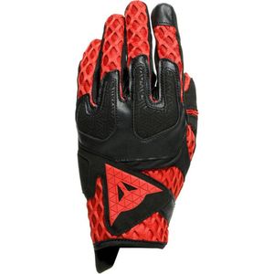 Dainese Air-Maze Unisex handschoenen, motorhandschoenen, stof, voor dames en heren, zwart/rood, XS