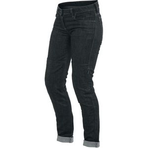 Motorjeans Dames Dainese Denim Slim Zwart