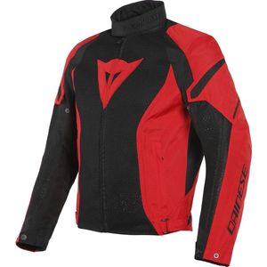 Dainese - Air Crono 2 Tex - Motorjas - Zwart Lava Rood