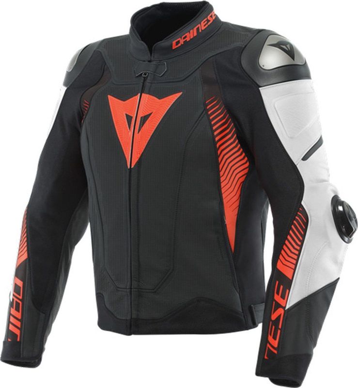 Dainese - Super Speed 4 - Motorjack - Zwart - Geperforeerd Rundleer