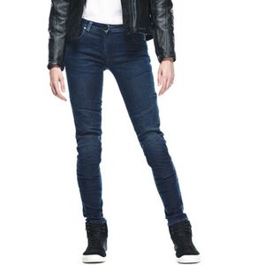 Dainese Outlet Denim Brushed Skinny Tex Een Broek Blauw 31 Vrouw
