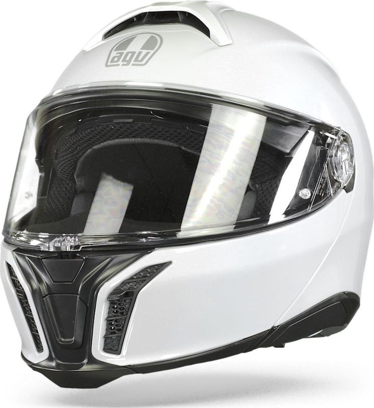 AGV Tourmodular motorhelm Stelvio wit systeemhelm M