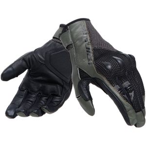 Dainese Karakum Ergo-Tek, handschoenen, zwart/donkergroen, XXL