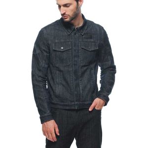 Denim Tex - Motorjas - Stretch Denim - Zwart - Met Protectoren