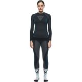 Dainese Dry Ls Lady Baselayer-shirt voor dames, zwart/blauw, M