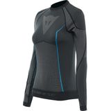 Dainese Dry Ls Lady Baselayer-shirt voor dames, zwart/blauw, M