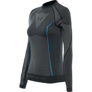 Dainese Dry Ls Lady Baselayer-shirt voor dames, zwart/blauw, M