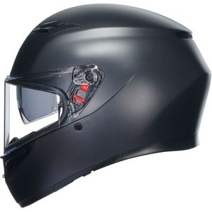 AGV K3, integraalhelm, Mat-Zwart, L