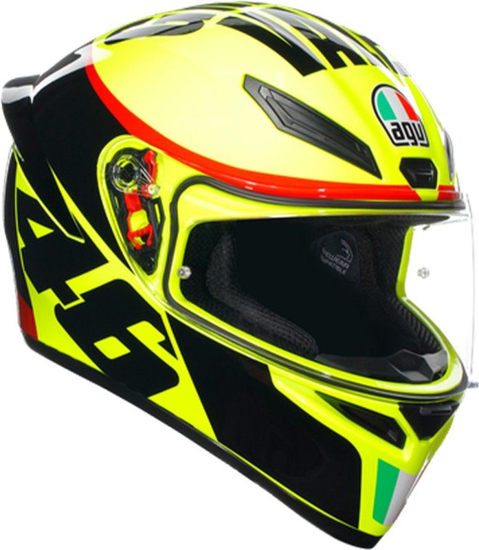 AGV - K1 S Grazie - Integraalhelm - Zwart - Thermoplastisch - Aerodynamisch