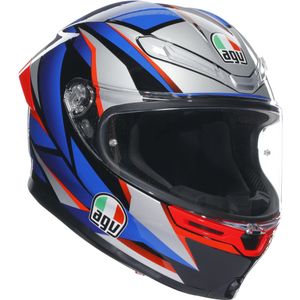 AGV - K6 S - Integraalhelm - Zwart Blauw Rood - Carbon