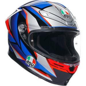 AGV - K6 S - Integraalhelm - Zwart Blauw Rood - Carbon