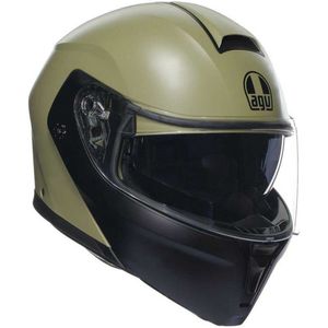 AGV - Streetmodular E2206 - Systeemhelm - Matt Pastello Groen Zwart