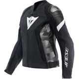 Dainese Avro WMN Leren 5 Jas Zwart Zwart Wit - Maat 38 - Jas