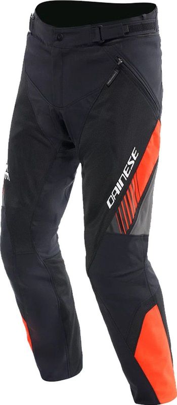 Dainese - Drake 2 Air Absøluteshell - Motorbroek - Zwart/Rood Fluo