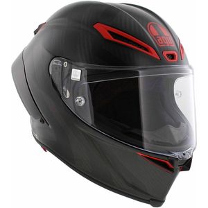AGV - Pista GP RR - Integraalhelm - Matt Carbon / Zwart / Rood - Koolstofvezel