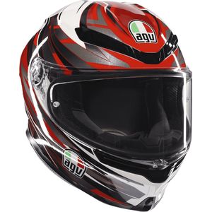 AGV K6 S E2206 Mplk Reeval Wit Rood Grijs Integraalhelm - Maat L - Helm