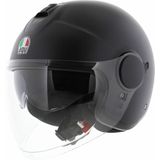 AGV - Eteres - Jethelm - Mat Zwart - High Resistant Thermoplastic