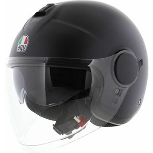 AGV - Eteres - Jethelm - Mat Zwart - High Resistant Thermoplastic