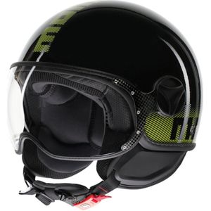 FGTR - Classic - Motorhelm - Zwart - ABS - Anti-kras Vizier UV400