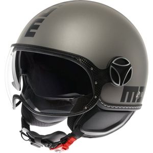 Momodesign - FGTR - Demi-Jet Helm - Mat Zwart - Carbonvezel
