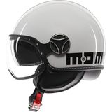 Momodesign - FGTR - Motorhelm - Mat Zwart - Leer - Koolstofvezel