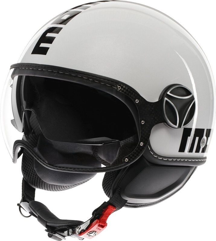 Momodesign - FGTR - Motorhelm - Mat Zwart - Leer - Koolstofvezel