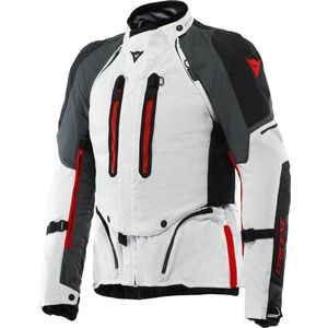 Dainese - Super Adventure - Motorjas - Lichtgrijs Zwart Rood - Polyester