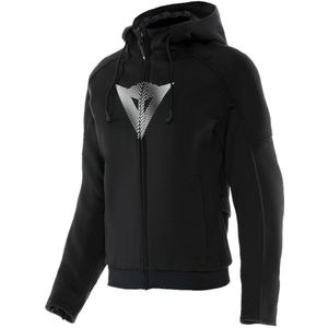 DAINESE - Daemon-X Safety Hoodie Full Zip Wmn sweatshirt met ritssluiting en capuchon, pluche binnenvoering voor dames, zwart, maat 48