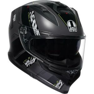 AGV - K7 - Integraalhelm - Mat Zwart Geel - Glasvezel